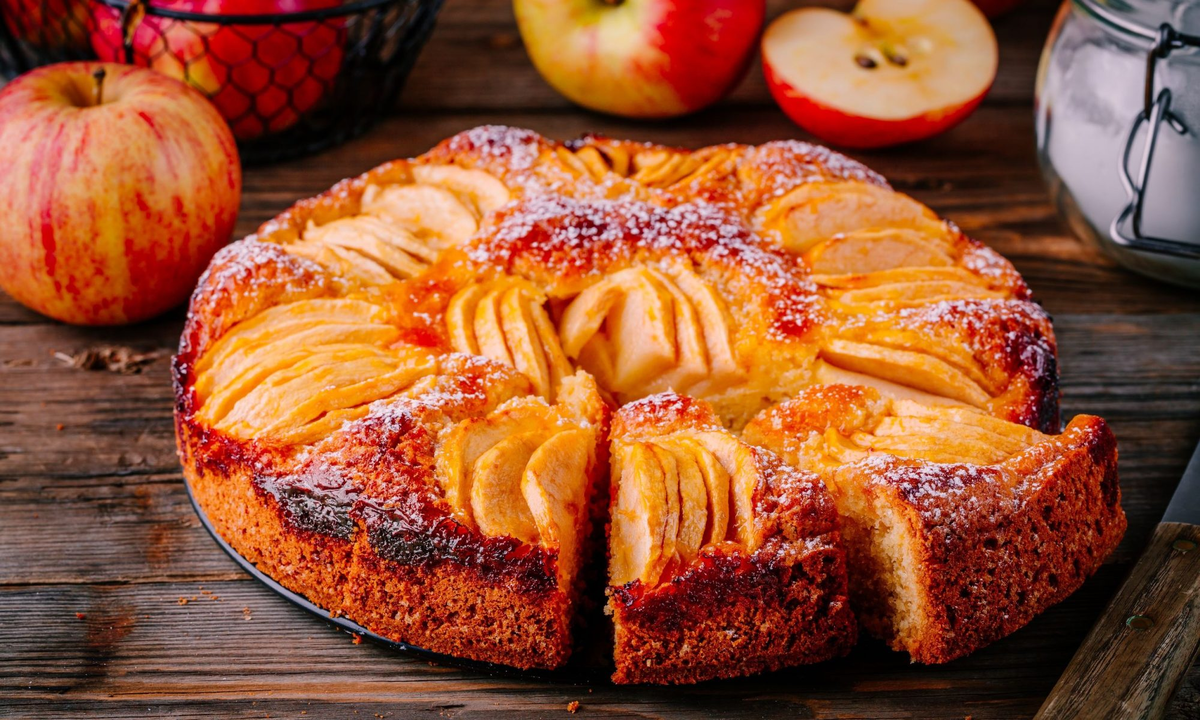 ПП-шарлотка с яблоками