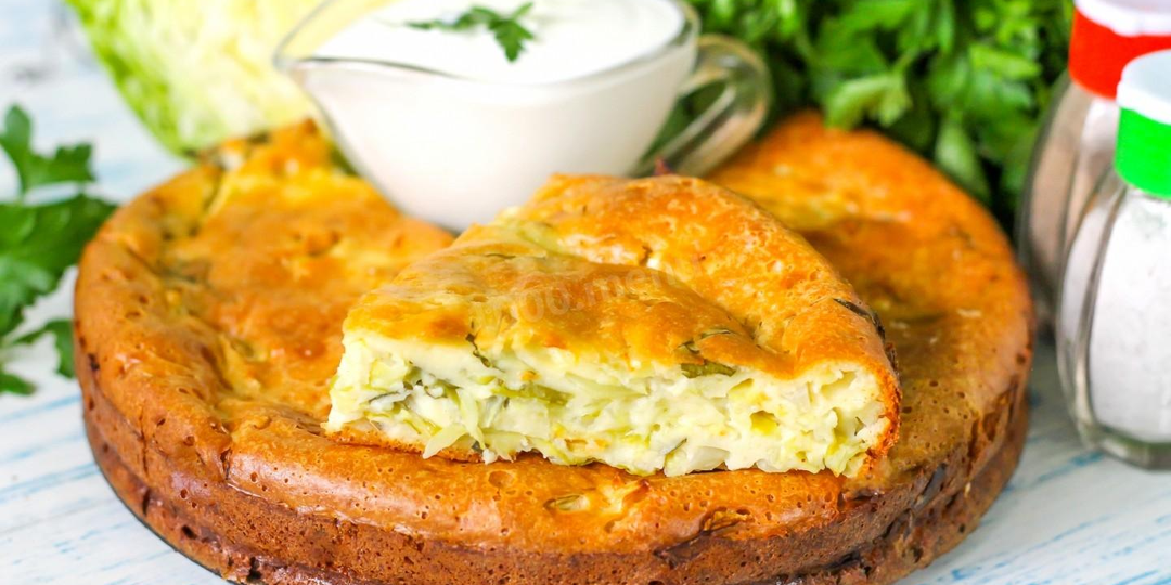 Ленивый капустный пирог в духовке