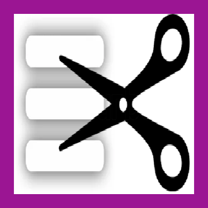 Это ножницы, чтобы подровнять строчки. Листайте >>