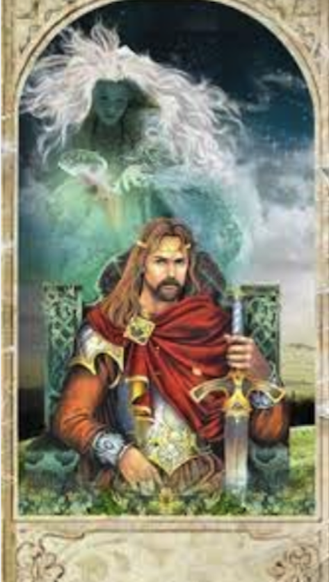 Простите художнику меч-переросток и доспехи. Смысл метафоры передан правильно. 