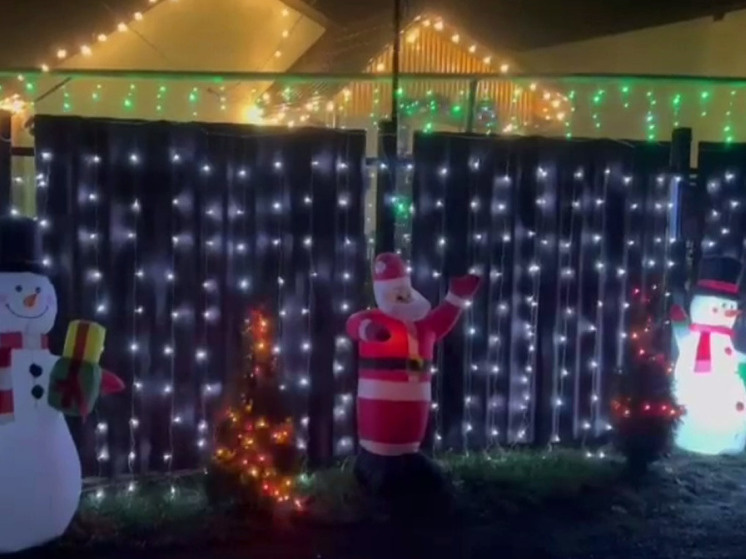     В Корочанском районе заметили «усадьбу Деда Мороза», фото: скриншот со страницы t.me/korocha_iz