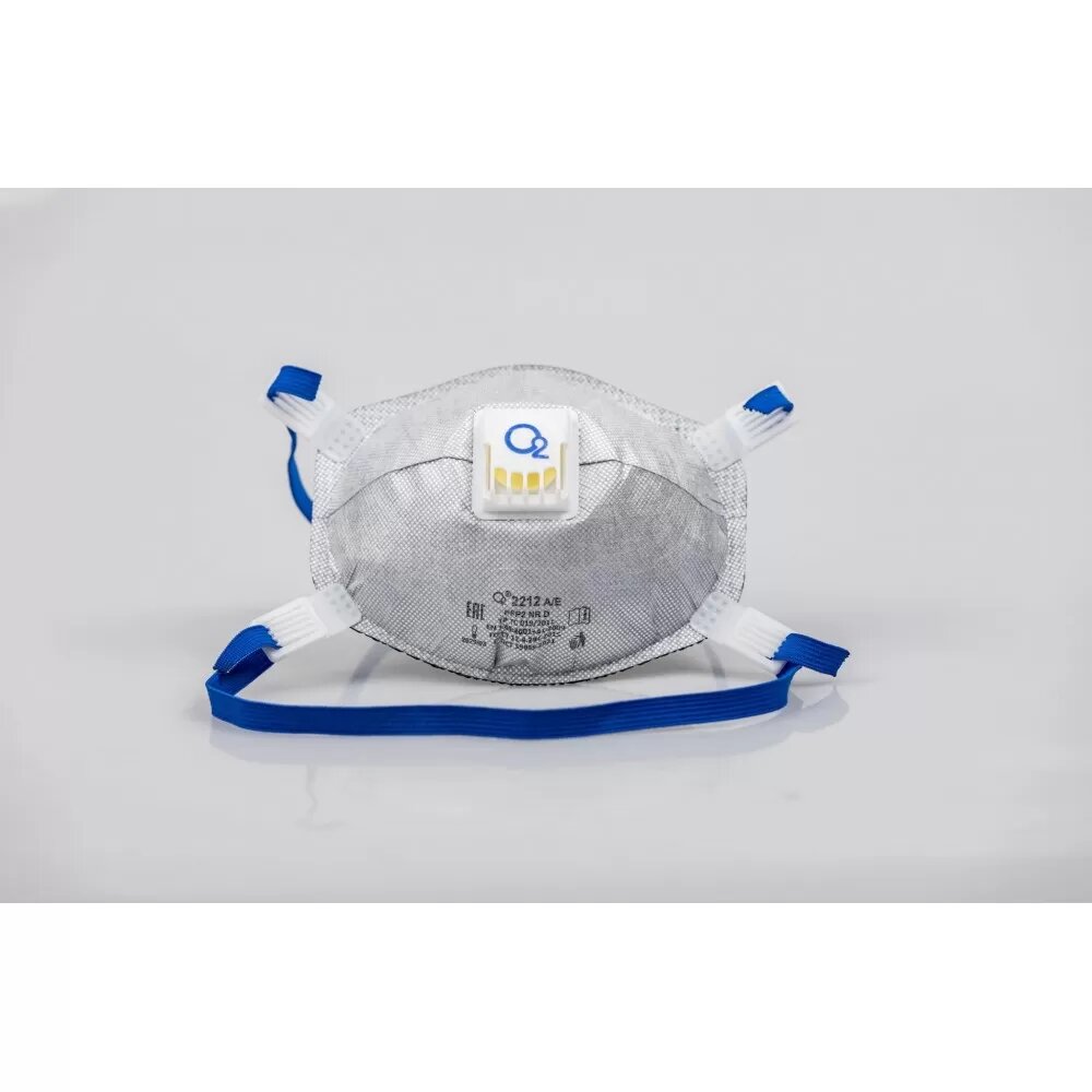 Респиратор-полумаска О2 2212 A/E – FFP2 NR D чашеобразный с дополнительной защитой от органических и кислых газов