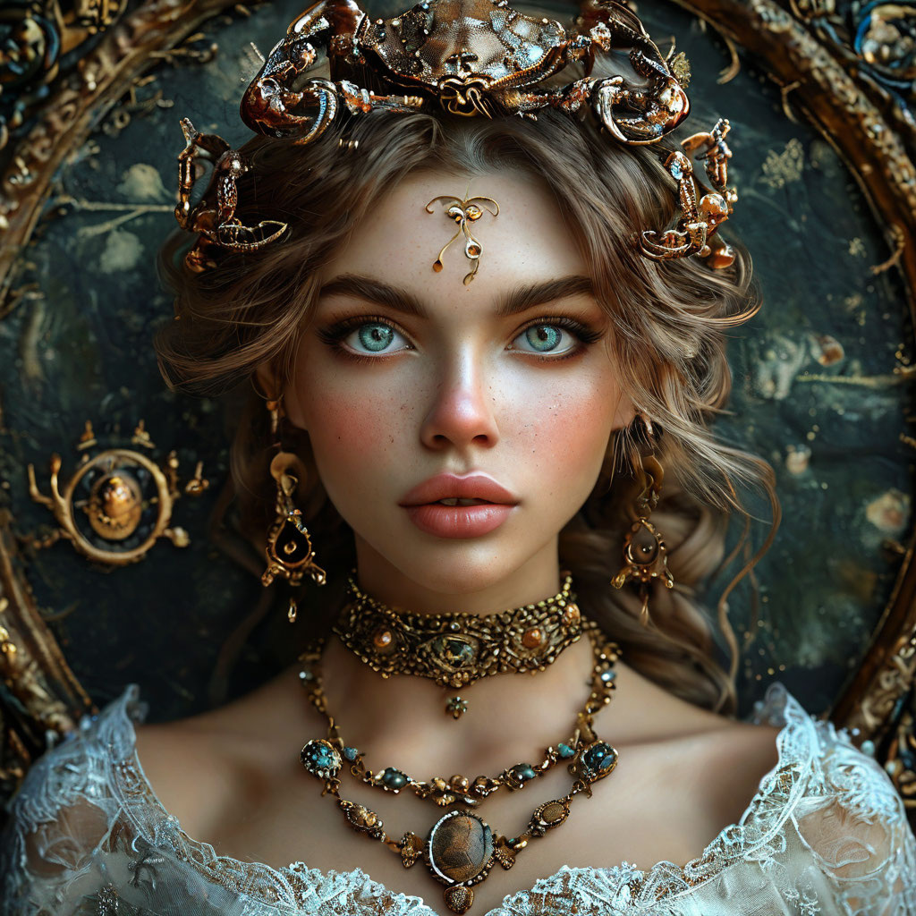 Ежемесячный гороскоп на 2025 год для Раков. Иллюстрация сгенерирована нейросетью