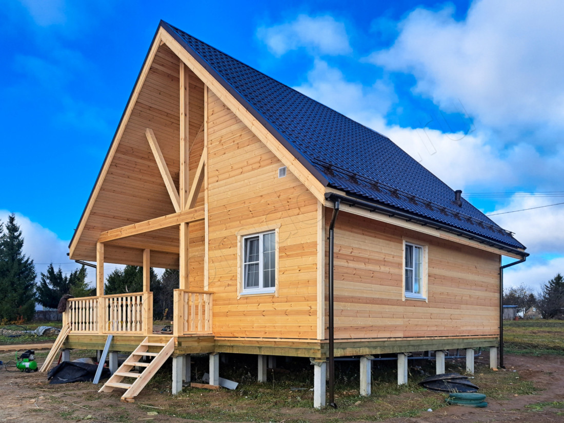 Каркасный дом в СНТ Радуга