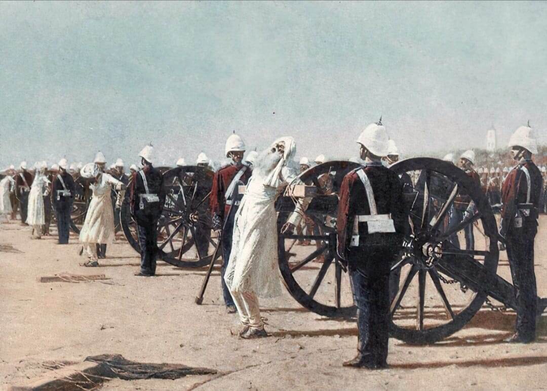 "Казнь из пушек в Британской Индии"