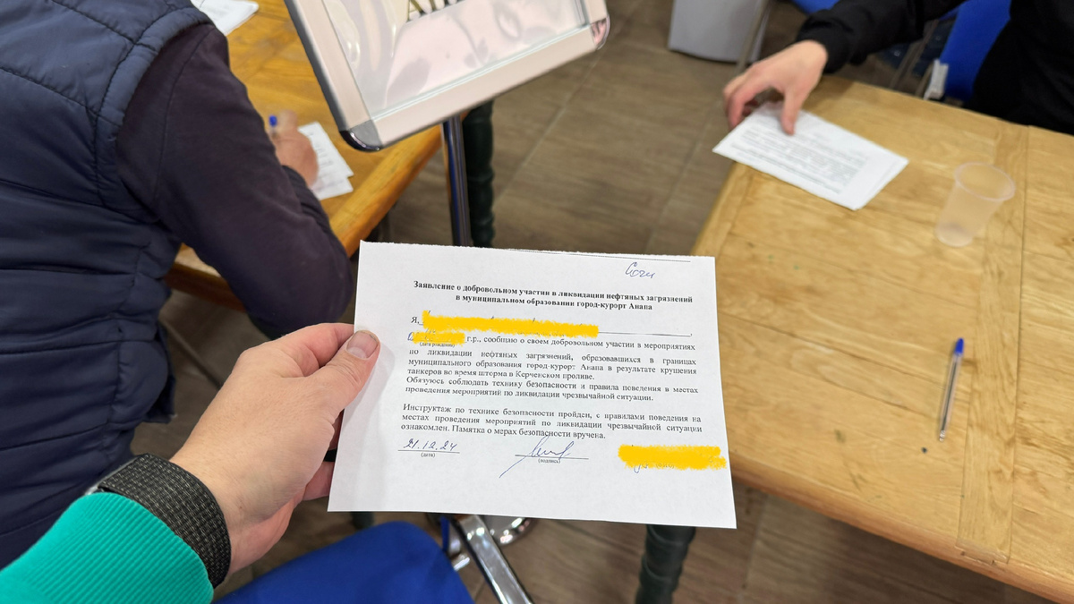 Заявление о добровольном участии