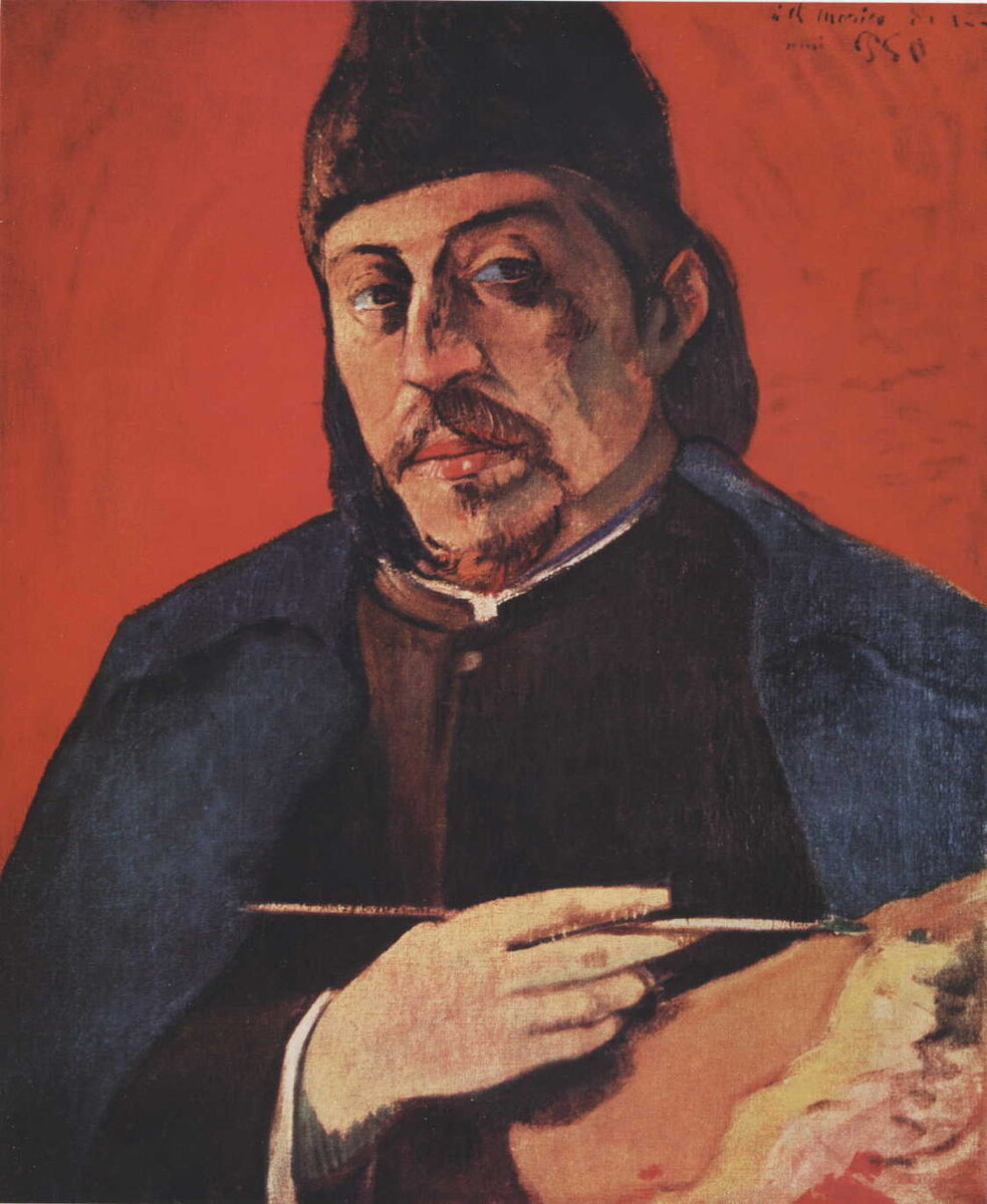 "Автопортрет с палитрой", ок. 1893 г., частная коллекция