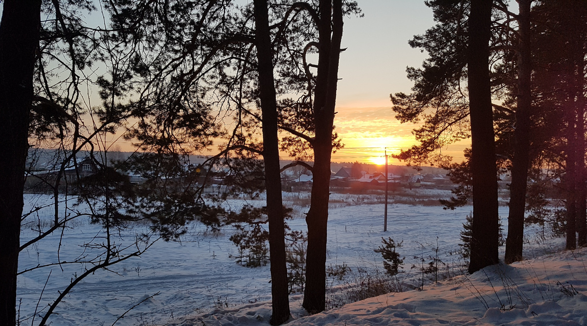 Зимнее утро в России