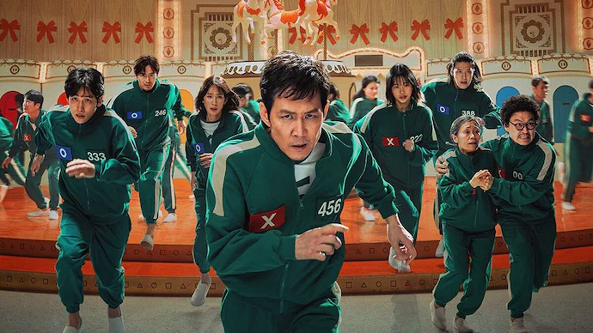 Постер ко второму сезону сериала "Игра в кальмара"