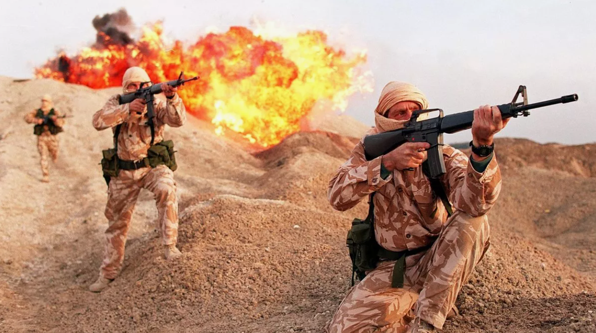 Как-то так выглядела засада, я полагаю. Фото из открытых источников. 