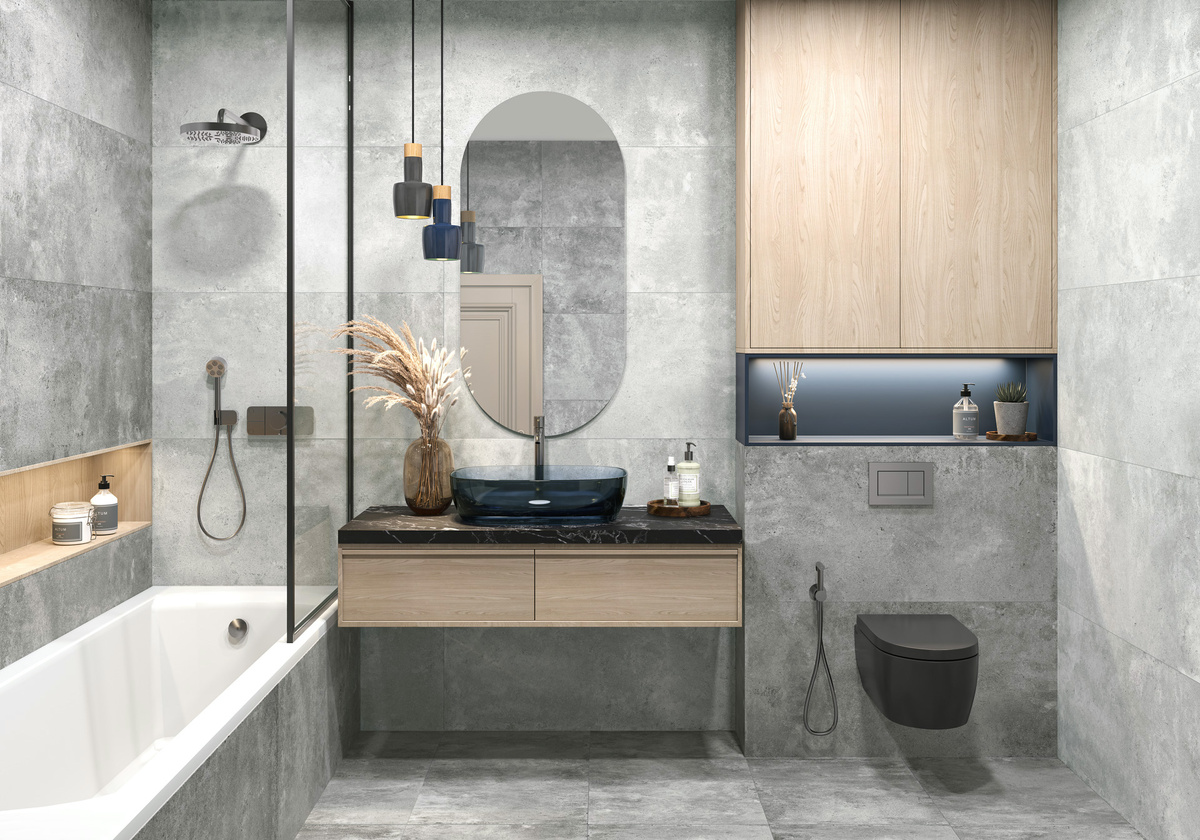 Walter Graphite Delacora керамогранит серый матовый 120х60см