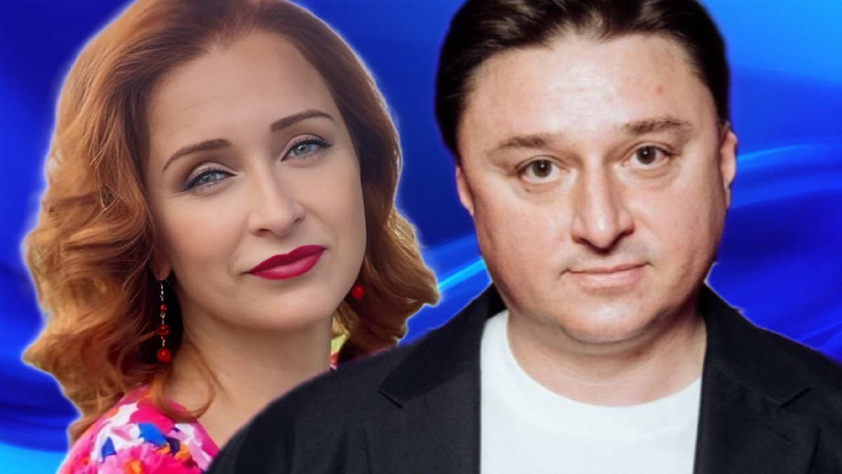 Актеры Екатерина Стулова и Максим Лагашкин. История любви. Коллаж. Автор: Елена Д.