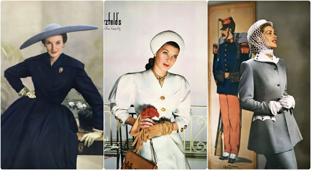 Модели одежды Энтони Блотта в 1940-х годах