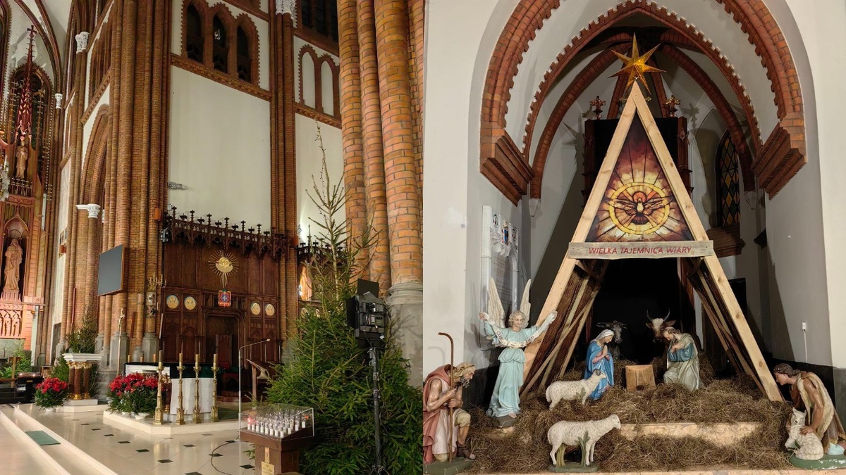 Единственный открытый в рождество костёл. Фото автора