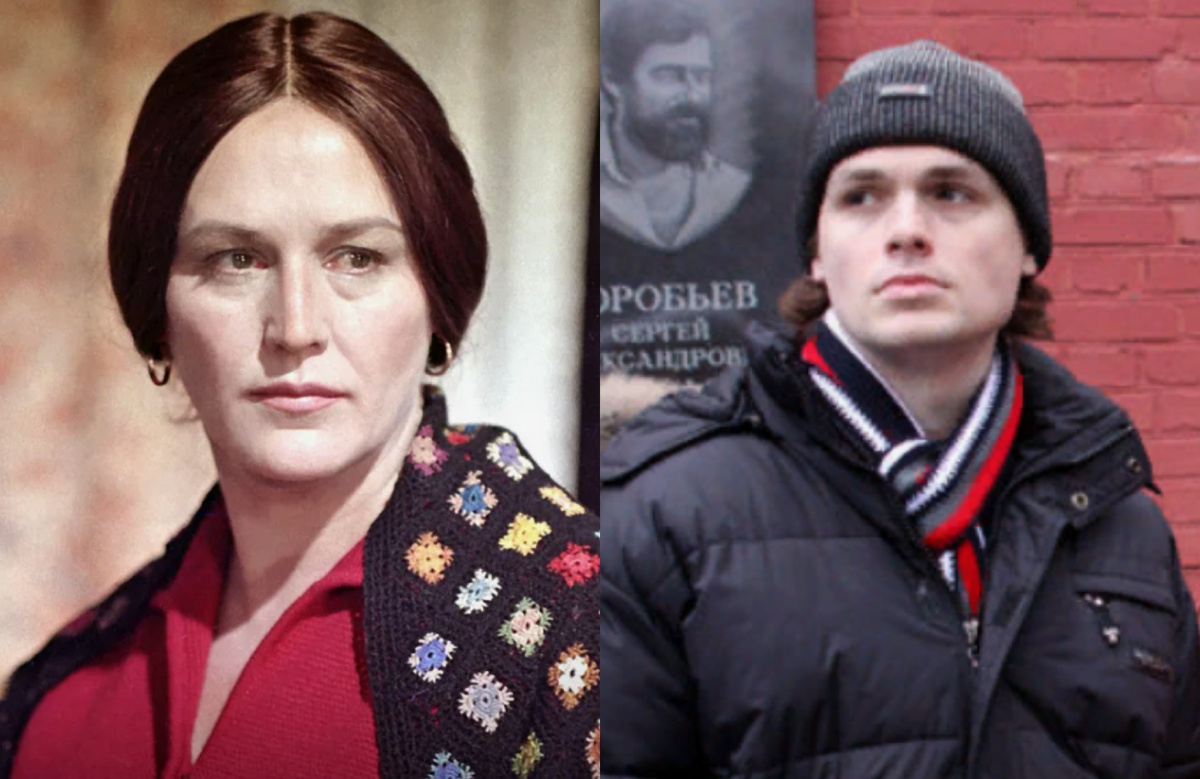 на фото Нонна Мордюкова с внуком Владимиром Тихоновым-младшим 