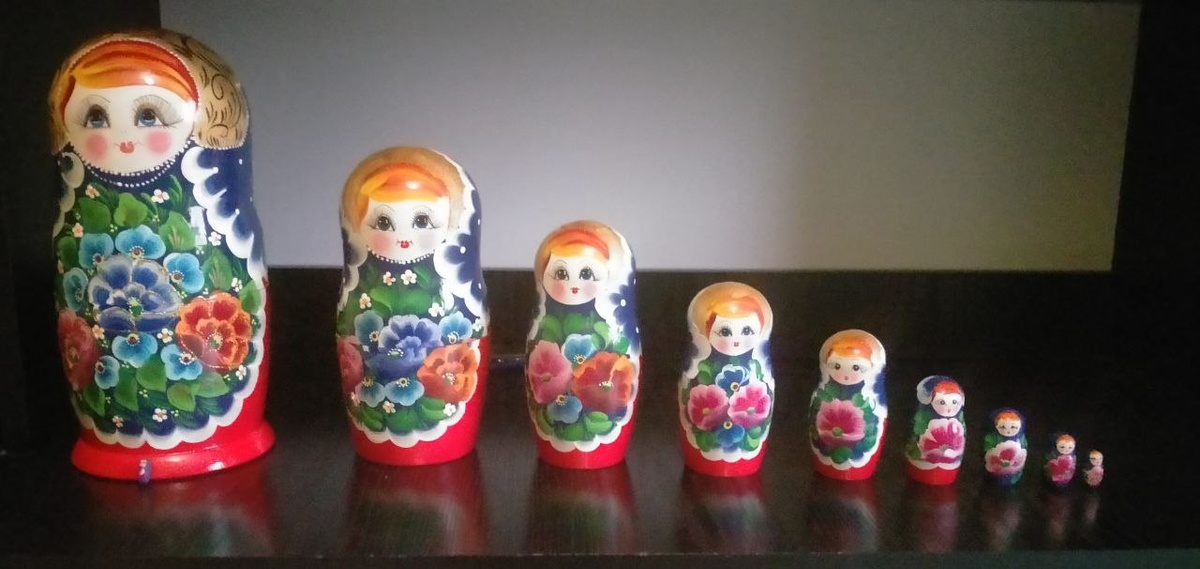 Такие матрешки я купила на ВБ. Фотография автора