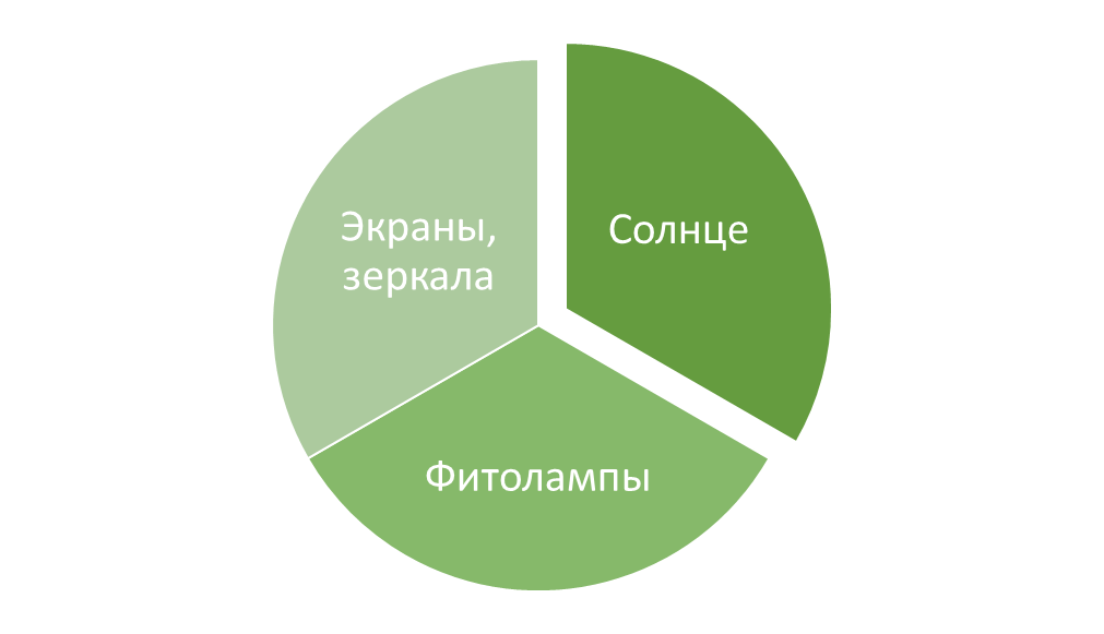 Способы освещения растений зимой