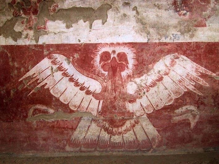 Фреска ольмеков Теотиуакан 100 г. до н.э. - 400 г. н.э.