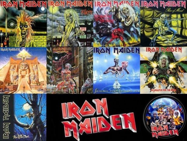 Все девять альбомов Iron Maiden, выпущенных в 1993 году на виниловых дисках российским дейблом Gala Records