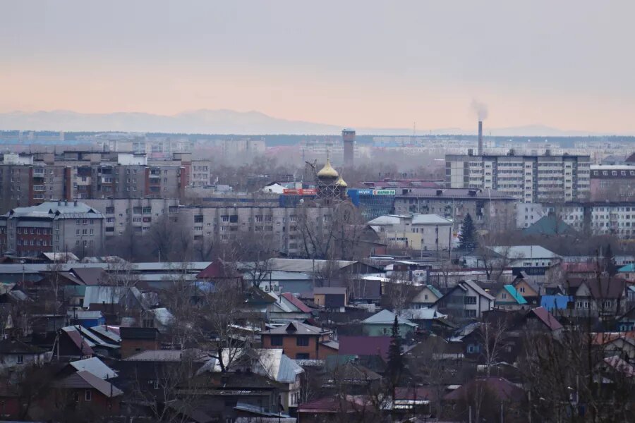Город сверху, пейзаж, вид на Бийск Сергей Кулыгин   📷