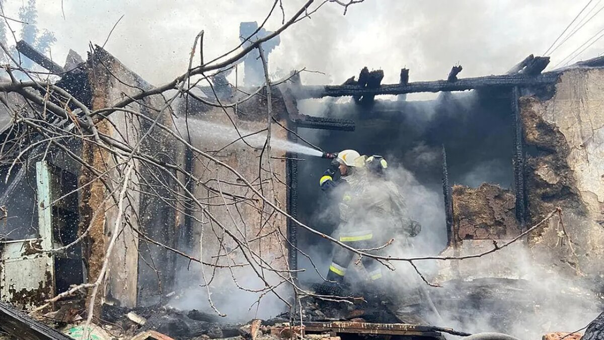    Украинские пожарные