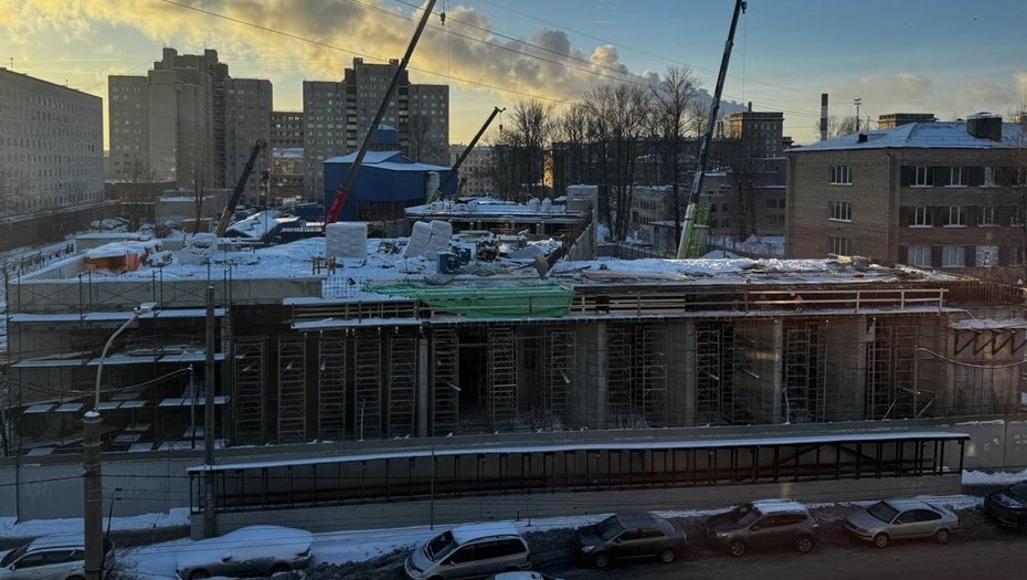    Строительство вестибюля "Путиловской", 22 декабря 2024 Автор фото: t.me/podzemnik_spb