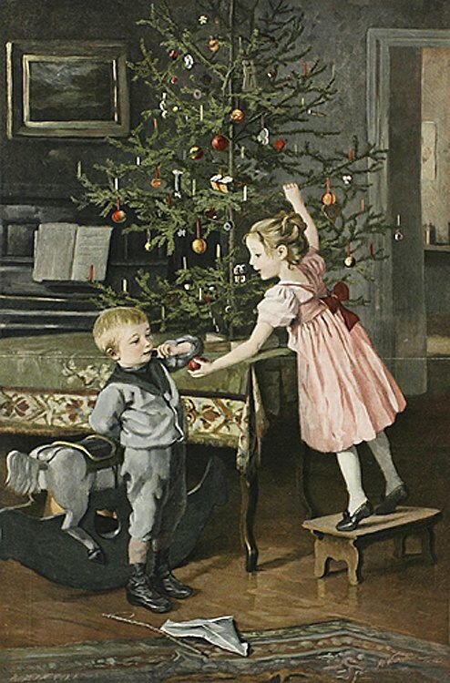 Изображение из рождественского выпуска журнала "Всемирная Иллюстрация" за 1896 год.