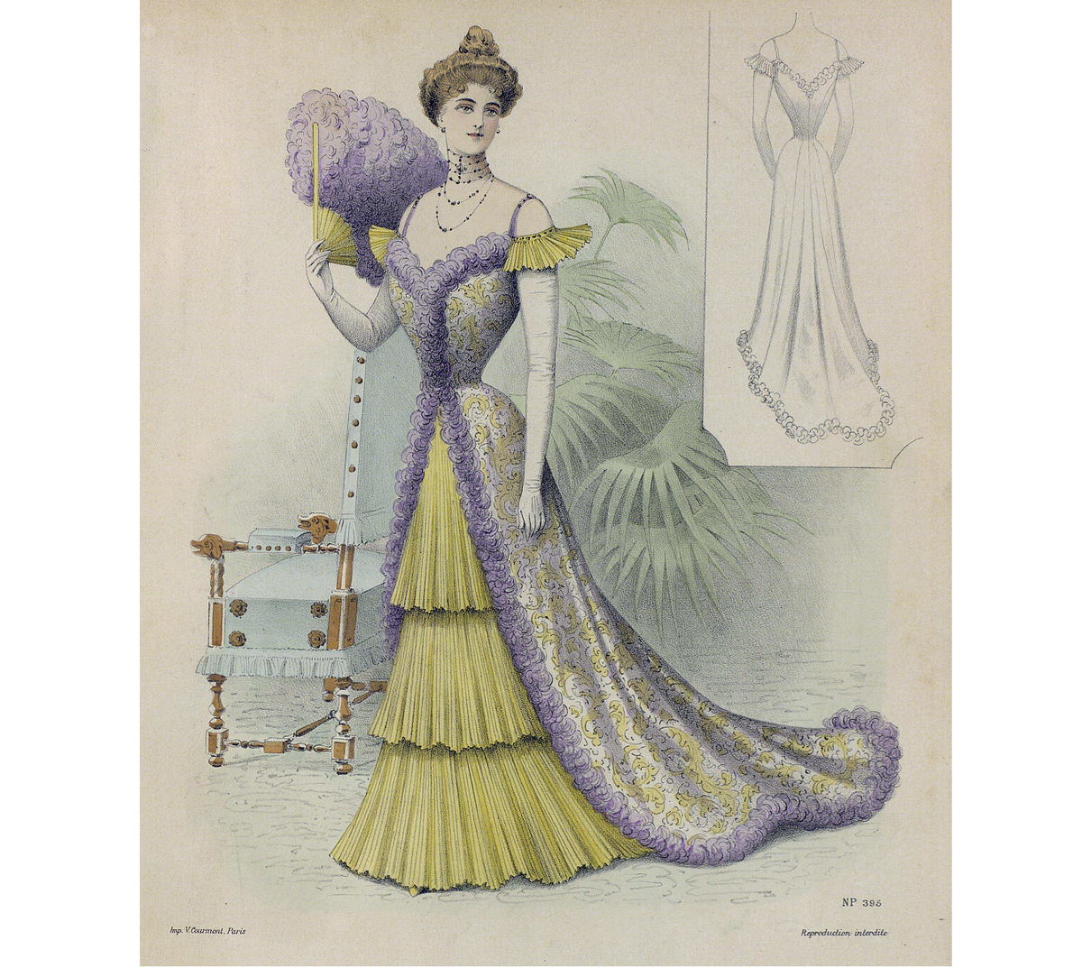 Иллюстрация из журнала "Модный курьер", 1899