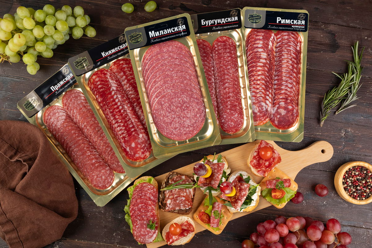 Сырокопченые колбасы ТМ «ЕРМОЛИНО»