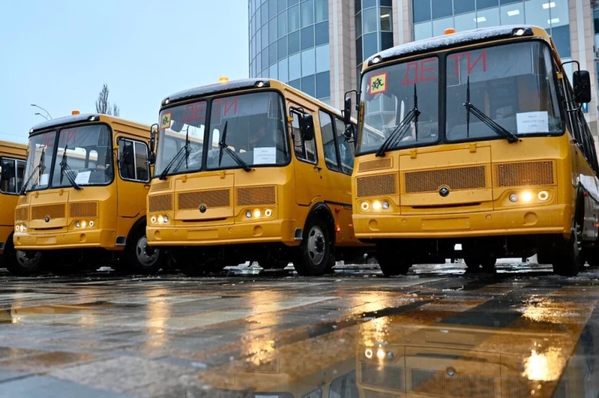   39 новых школьных автобусов получила Тамбовская область