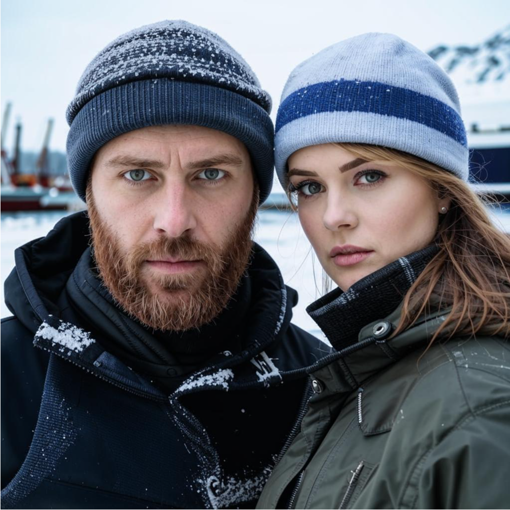 Эндрю и Хелен остались последними на пирсе. Создано нейросетью Кандинский. 