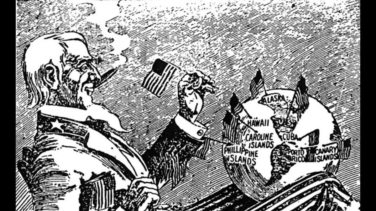 Империализм США. Карикатура
