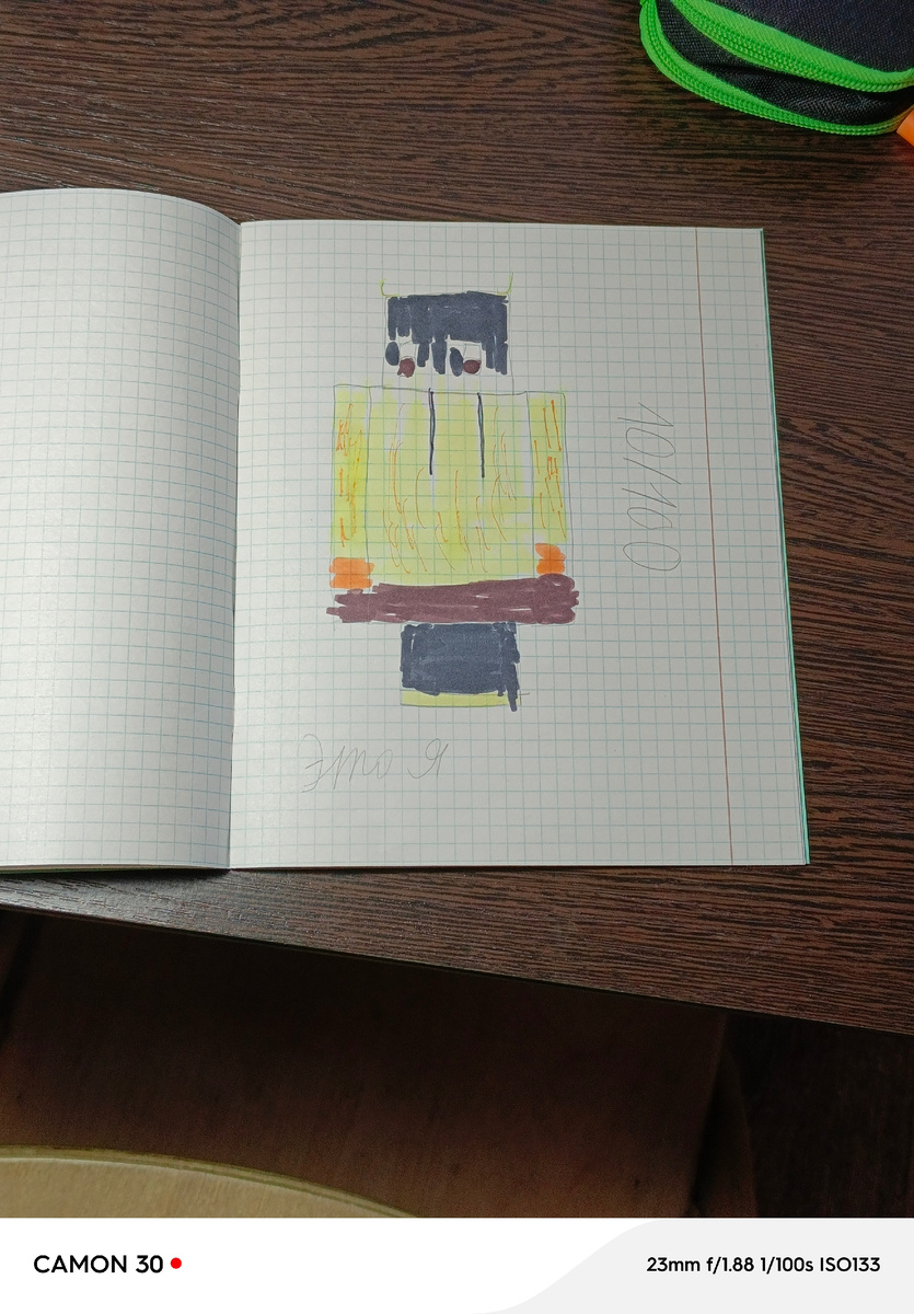 Всем привет ребята я нарисовал свой скин из Майнкрафта. Надеюсь вам понравится 🫠