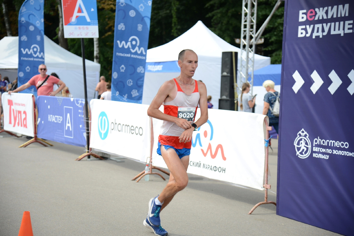 Тульский марафон. Финиш