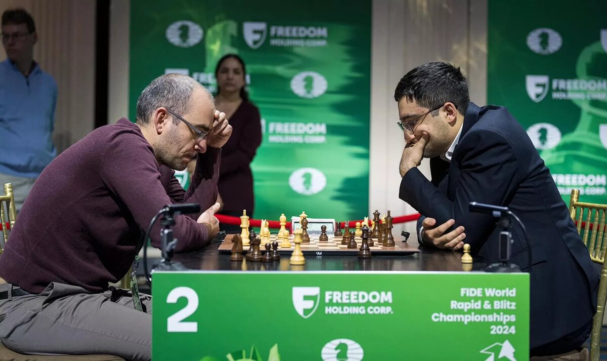 Шант Арутюнян на Чемпионате мира по рапиду и блицу 2024 года (27 декабря 2024). Нью-Йорк
© Photo : press office of the Armenian Chess Federation