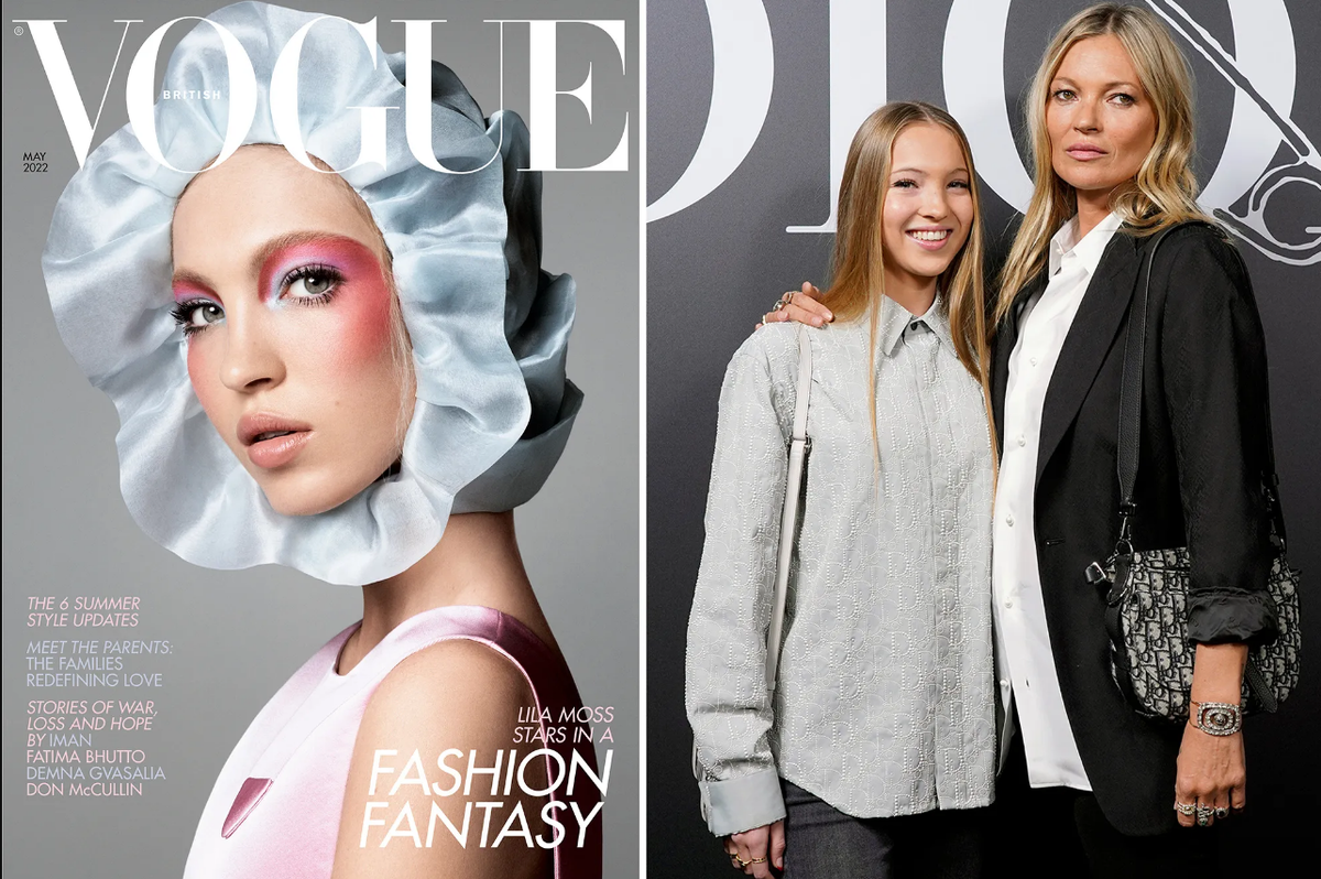 Лила Мосс на обложке VOGUE/ Лила с мамочкой