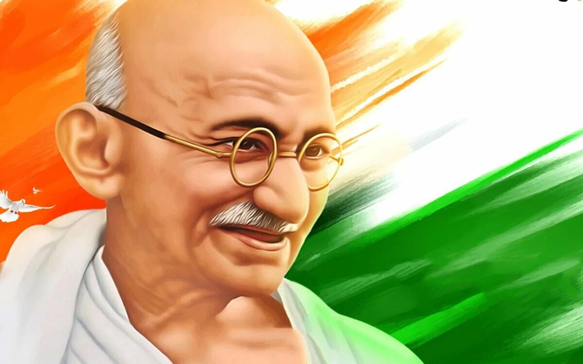 Махатма Ганди (настоящее имя Мохандас Карамчанд Ганди) — один из главных лидеров освободительной борьбы народов Индии, основоположник идеологии гандизма.