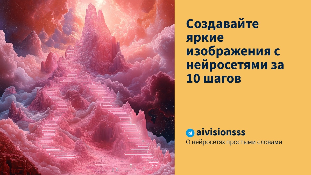    Создавайте яркие изображения с нейросетями за 10 шагов aivisions