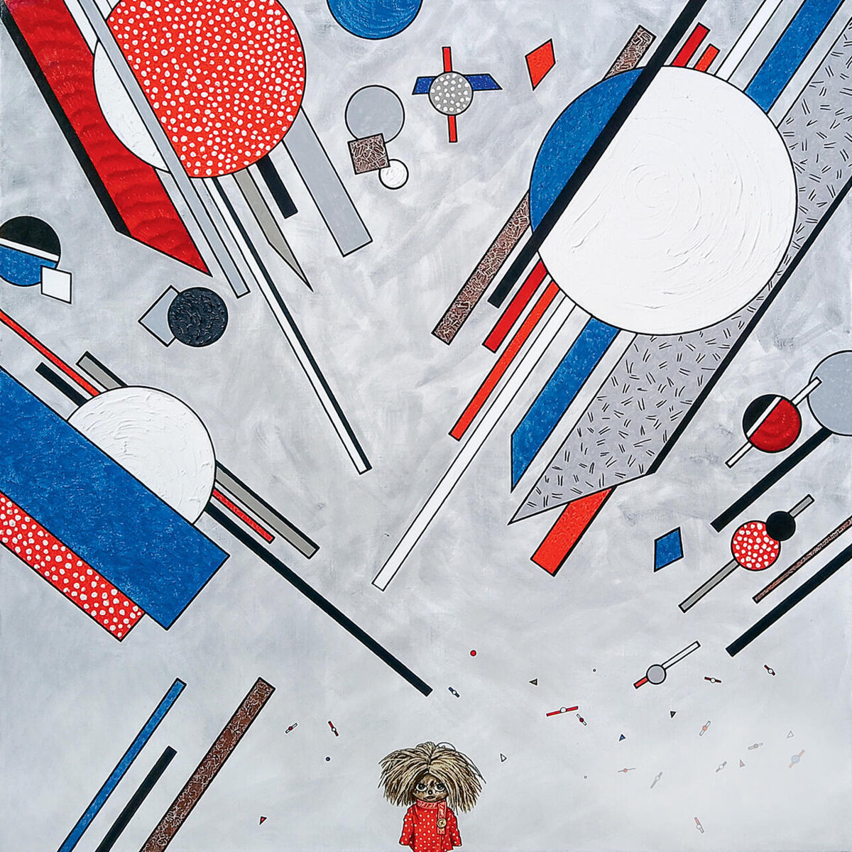    «Будущее наступит завтра». Холст, масло, 100 х 100. Домовенок Кузя — это мальчик, который мечтает о своем будущем. Впереди его ждет еще много нового, неизведанного. Все это нависает над Кузей и готово вот-вот обрушиться на него, но он этого не видит, так как в будущее нельзя заглянуть из личного архива Юрия Уляшева