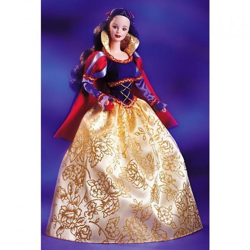 Barbie Snow White 1998, фото из открытых источников. В кукольной ручке можно разглядеть красное яблочко.