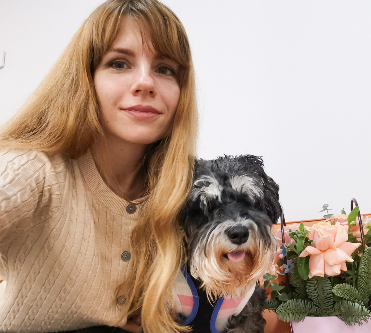 Это фото мы сделали, когда вышли с УЗИ через неделю после выписки. Тогда впервые за долгое время мне сказали, что у Джесси все хорошо