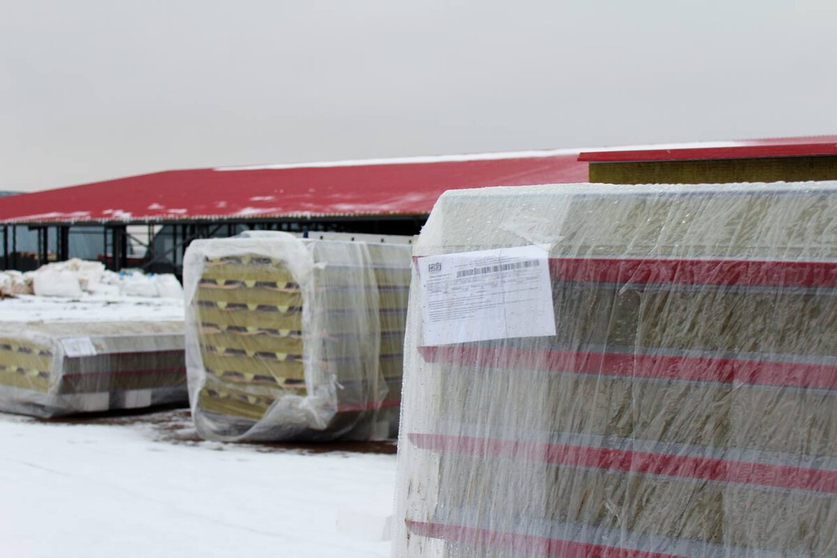 Сэнндвич-панели "КАСПАН" на объекте в г. Уфа