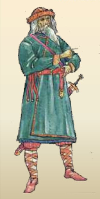 Тиун, главный из холопов.