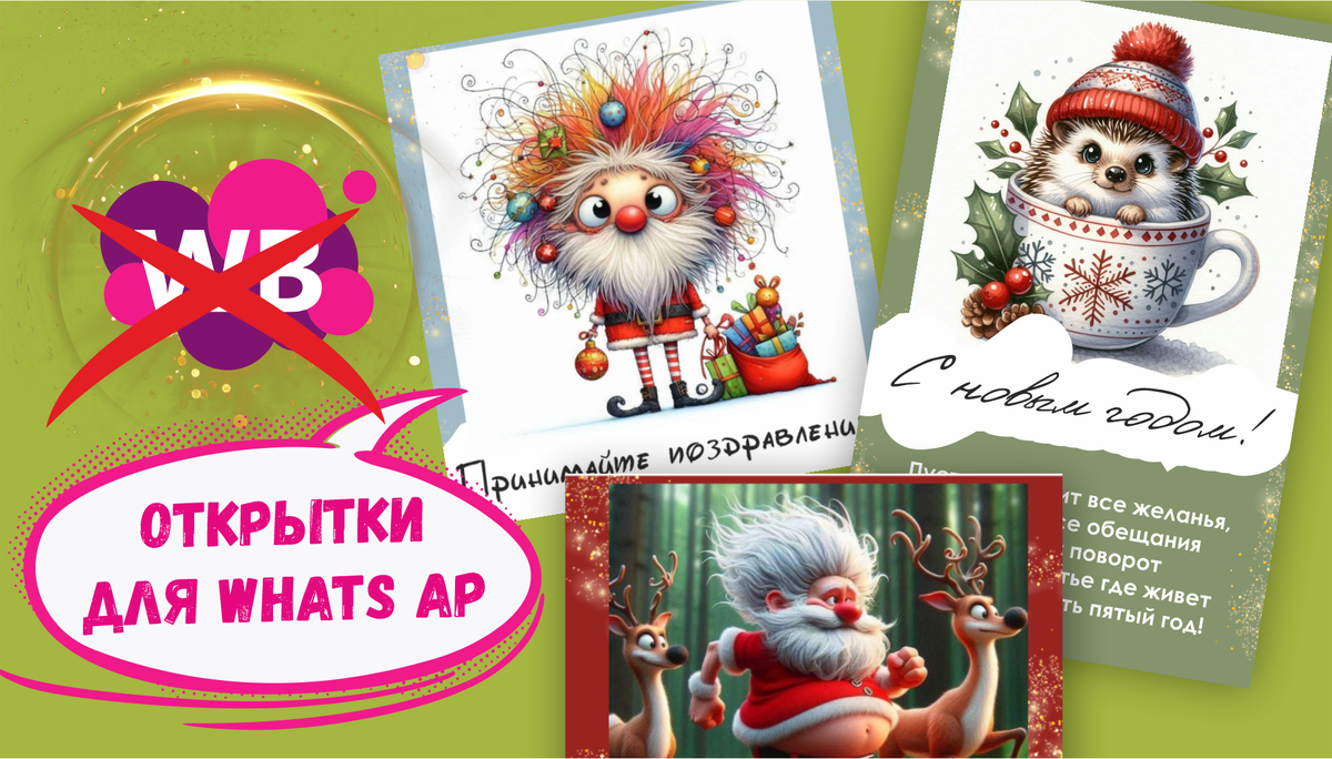 15 оригинальных поздравлений С Новым Годом в картинках