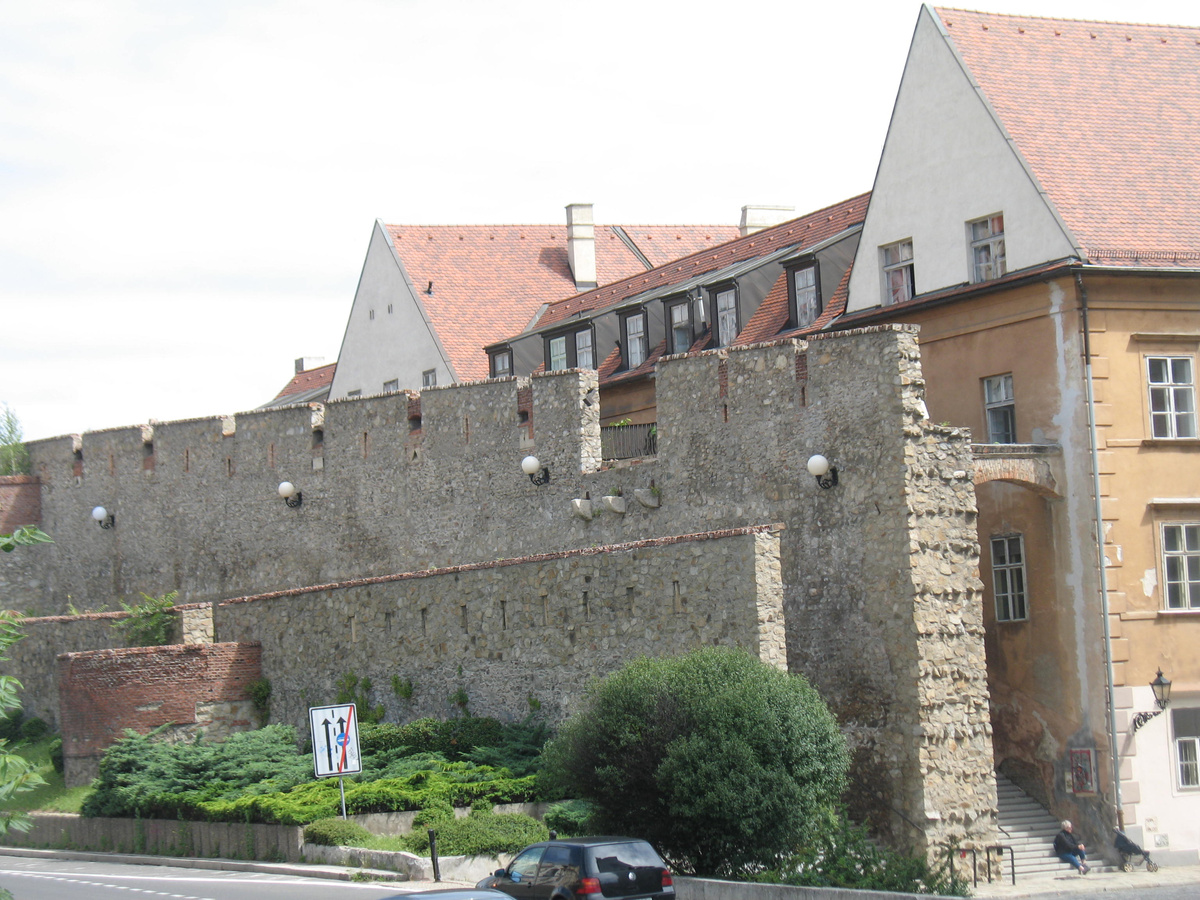 Остатки городской стены. Вид из окон дома, конечно, не очень)