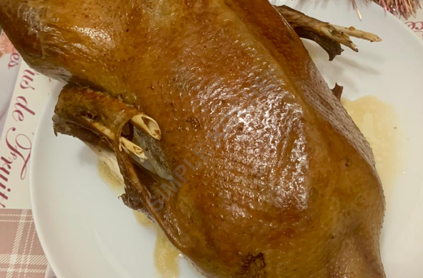 Гусь запечённый в рукаве. 