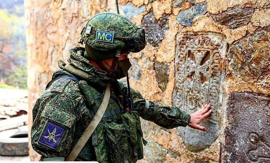 Российский миротворец в монастыре Дадиванк.
