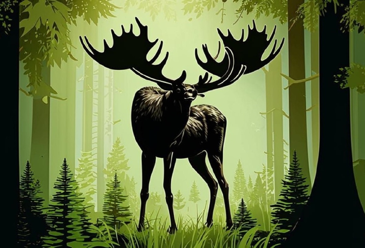 Лося похищали, чтобы съесть.  Фото: Изображение сегенрированно нейросетью Kandinsky 3.1