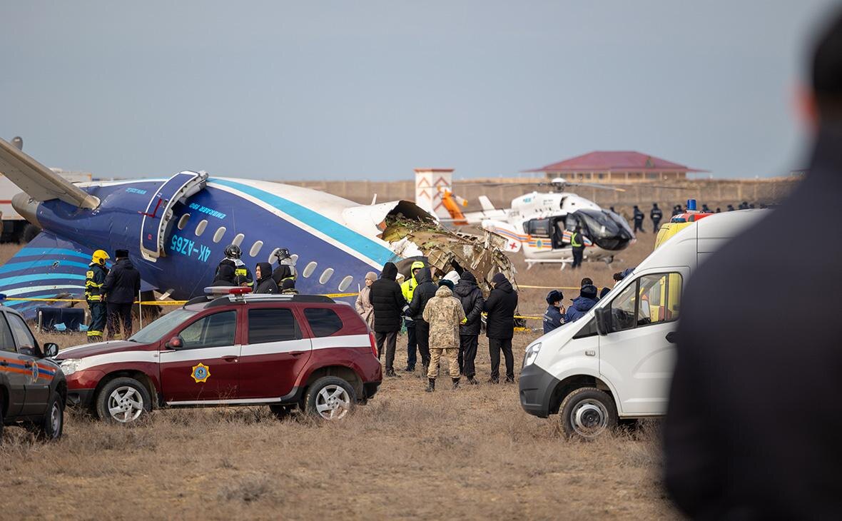    Место крушения пассажирского самолета авиакомпании Азербайджанские авиалинии , Казахстан, 25 декабря 2024 года Фото: Иса Тажибаев / XinHua / Global Look Press Георгий