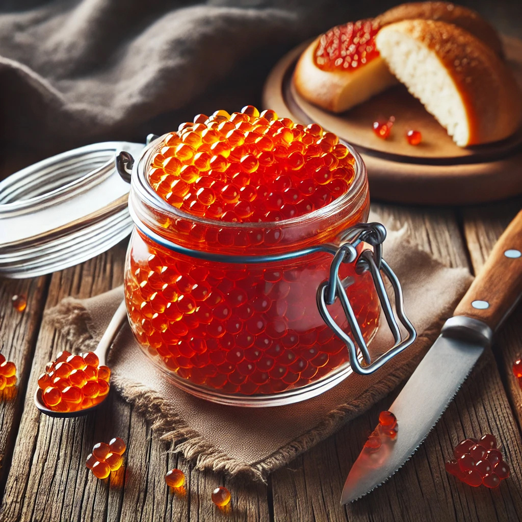 Свежая красная икра всегда готова украсить ваш стол и порадовать вкусом!